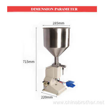 Paste Cream Liquid pneumatic Drink Mini Packing Machine